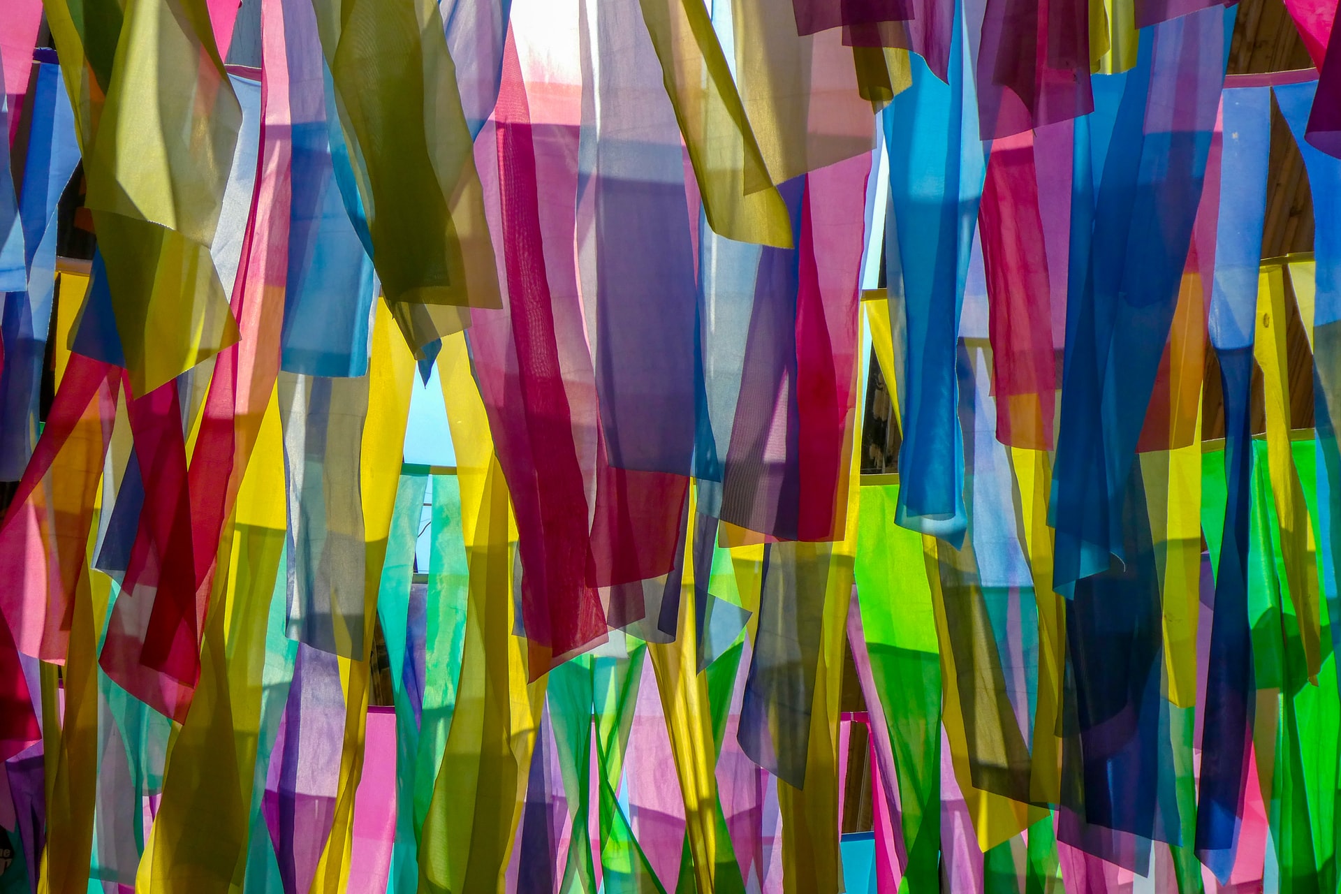Color-splashed abstract portrait background